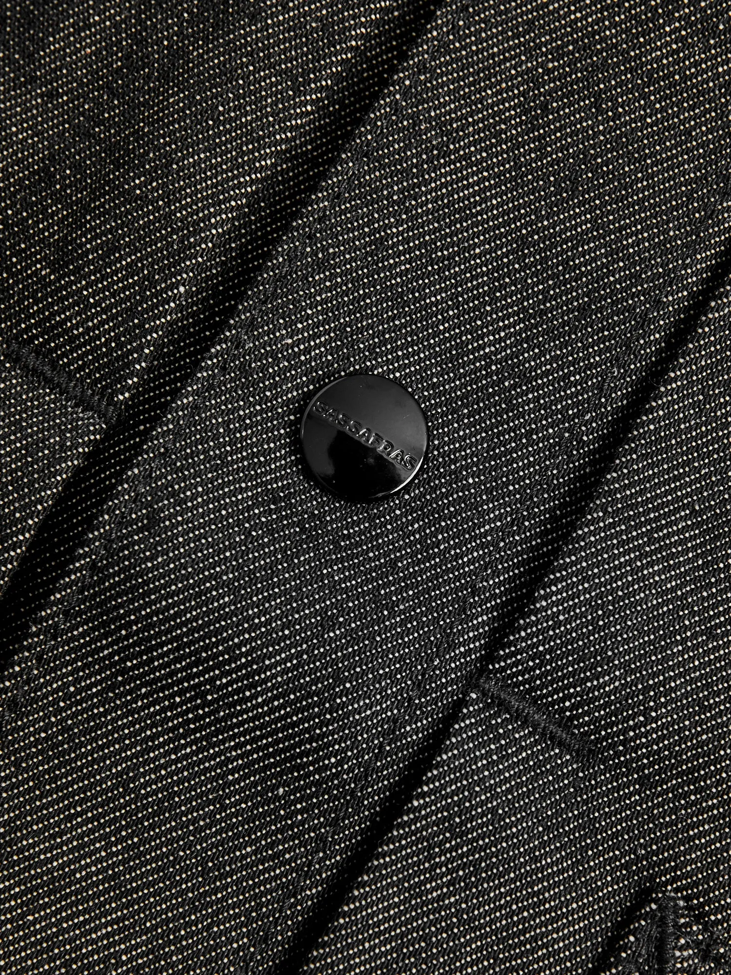 13oz Slub Denim Gardeners Jacket in Black