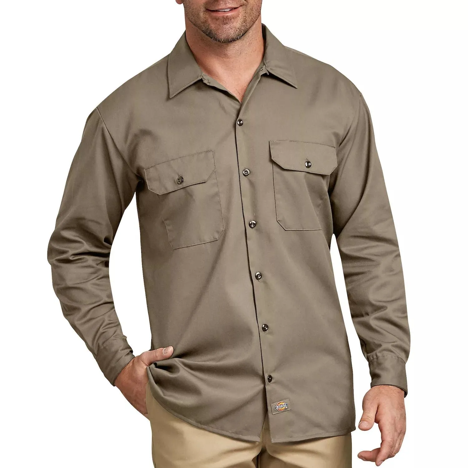 Dickies Men's Button Down Work Shirt