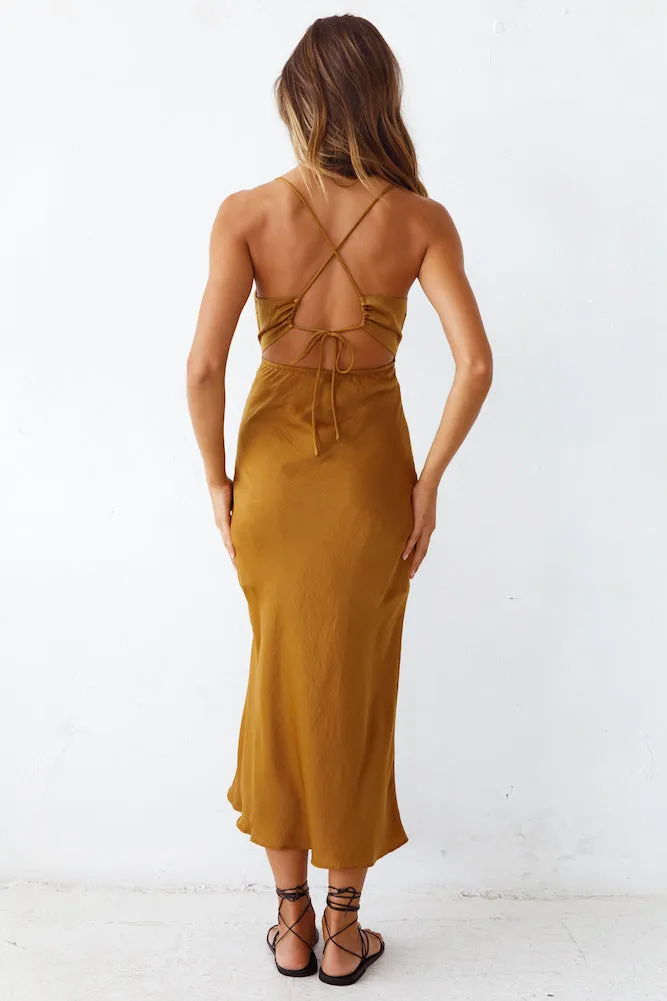 Forever Fresh Maxi Dress Brown