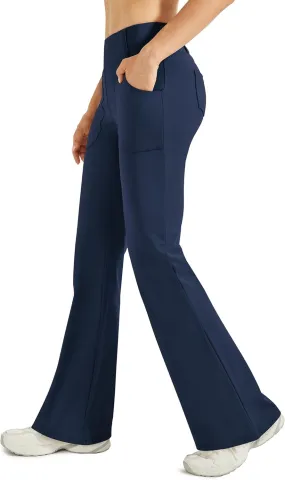 G4Free Fleece Lined Leggings Women Yoga Dress Pants with 4 Pockets Stretchy Work Pants Business Casual 29"/31"/33"
