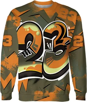 Graffiti Wallpapers 23 3D Unisex All Over Printed Sweatshirt Matching Retro 5s Olive Sneaker for Men Women Unisex Streetwear Clothing Sneaker 3D Graphic Tee Design Printed