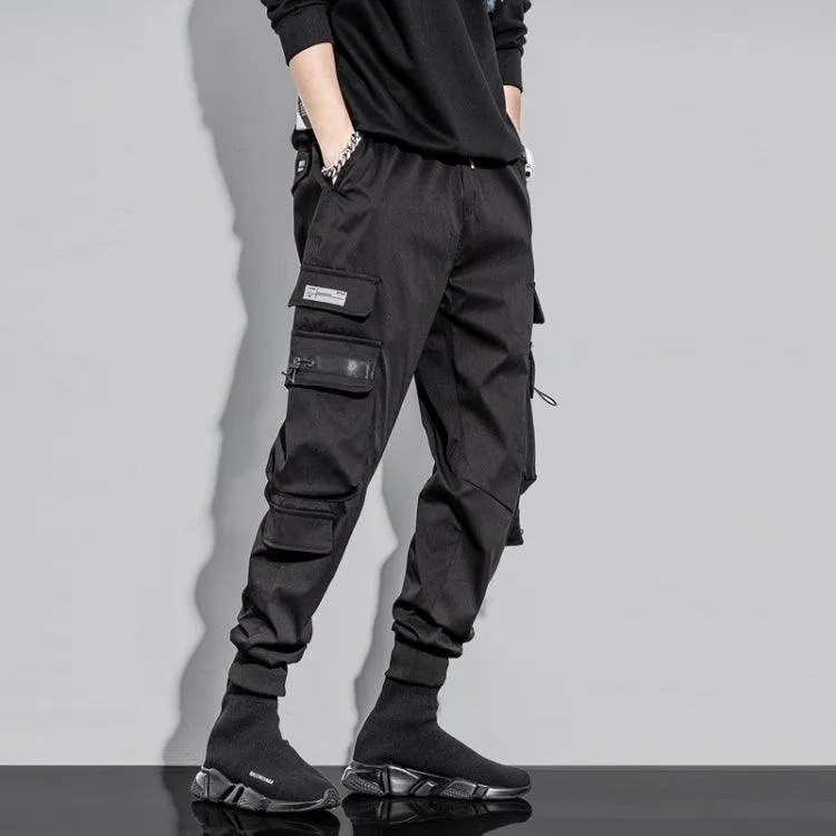 Men's Loose-Fit Drawstring Pants with Versatile Pocket Design