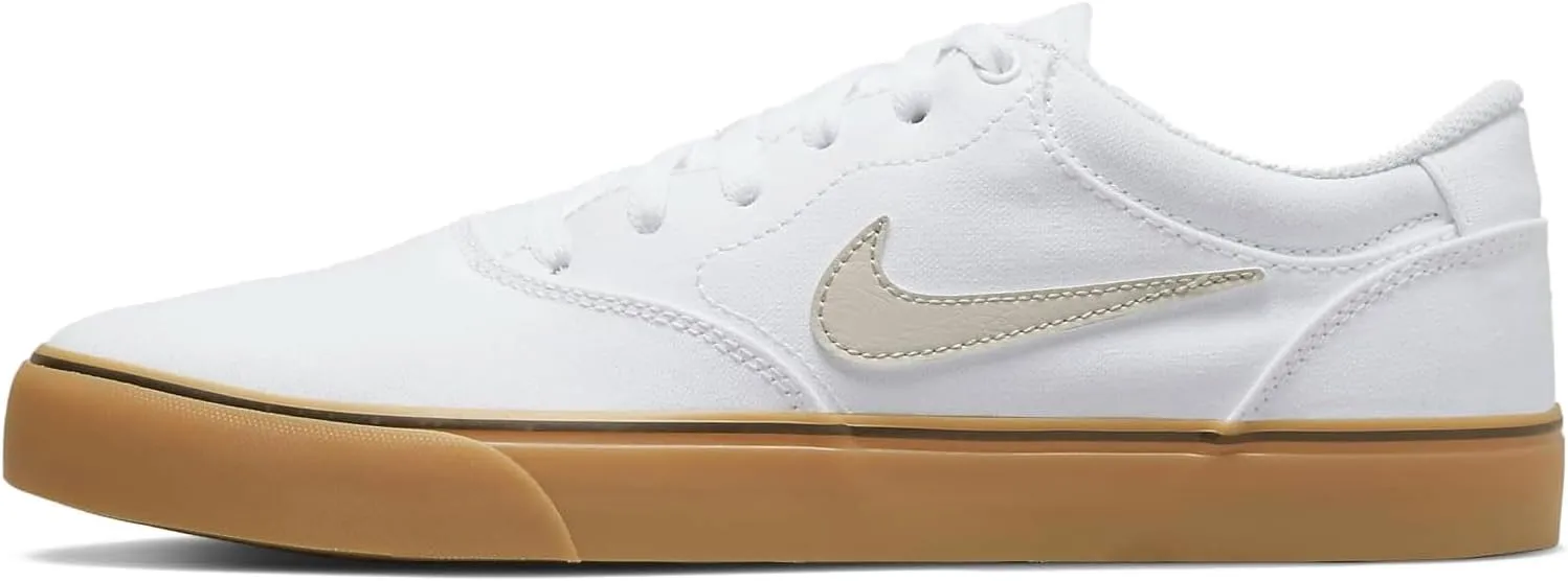 Nike SB Chron 2 Canvas (DM3494-105, White/White/Gum Light Brown/Light Bone) Size 5