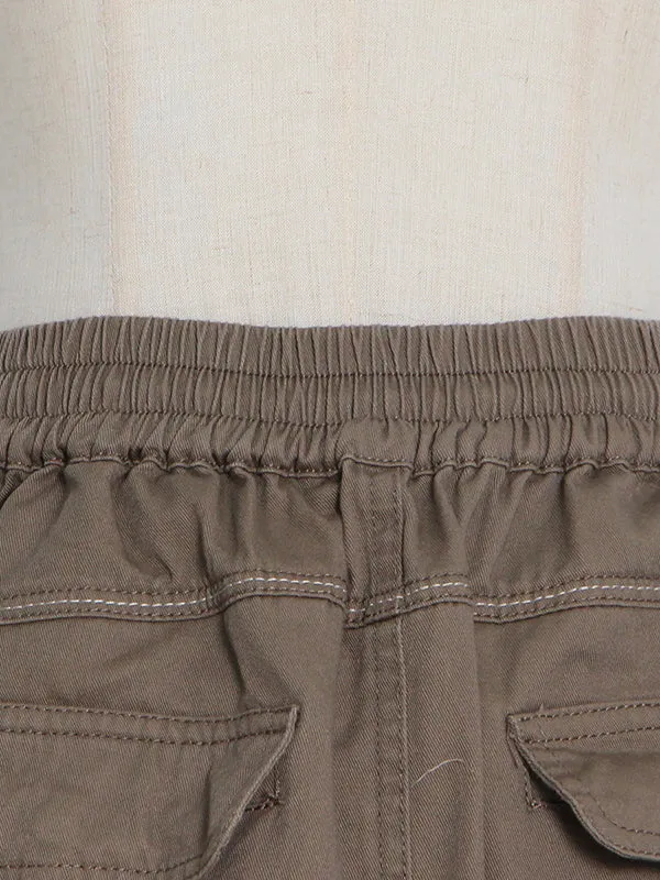 Original Creation High Waisted Loose Split-Joint With Big Pockets Zipper Skirts Bottoms