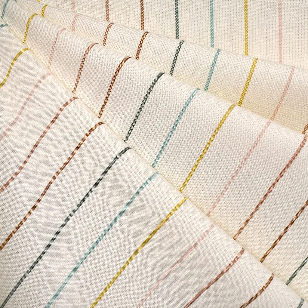 Skinny Stripe Yarn Dyed Cotton Fresh Air Cream/Multi