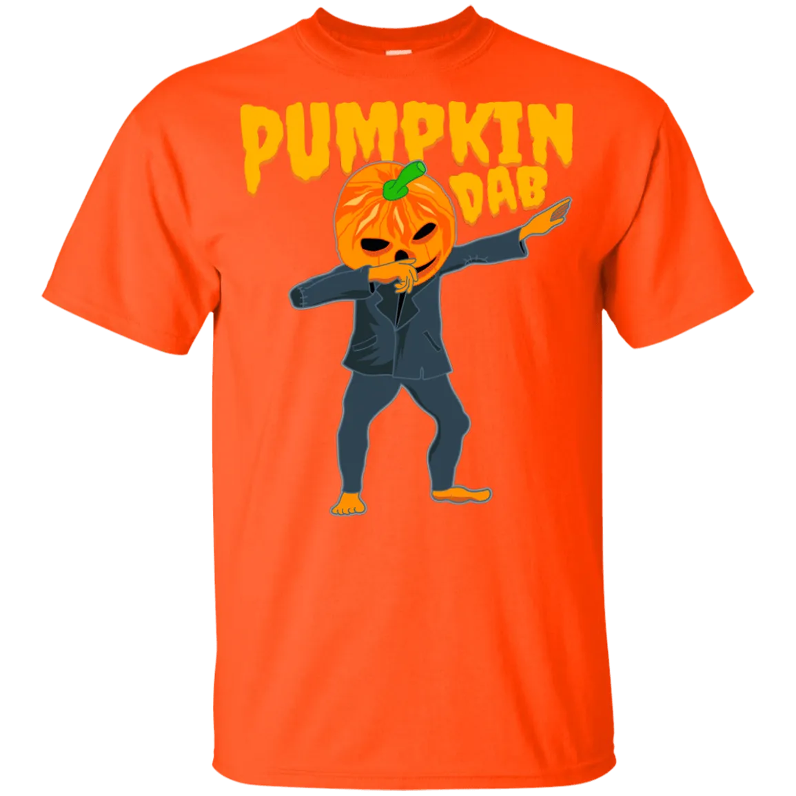 Trendy Pumpkinhead Dab T-Shirt Halloween Tees (Boys)