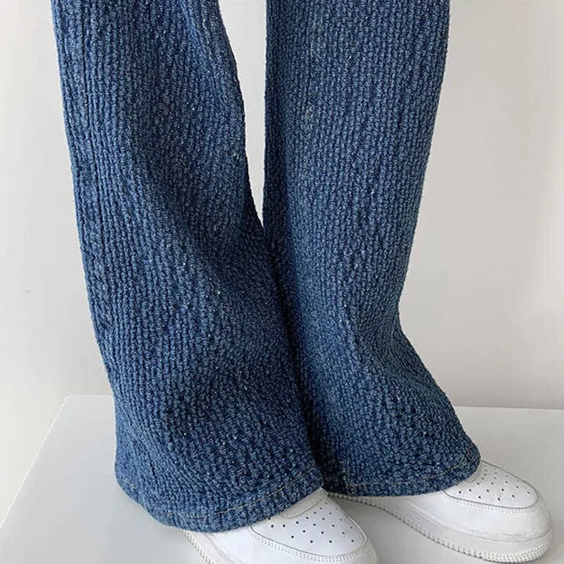 Versatile Casual Denim Trousers