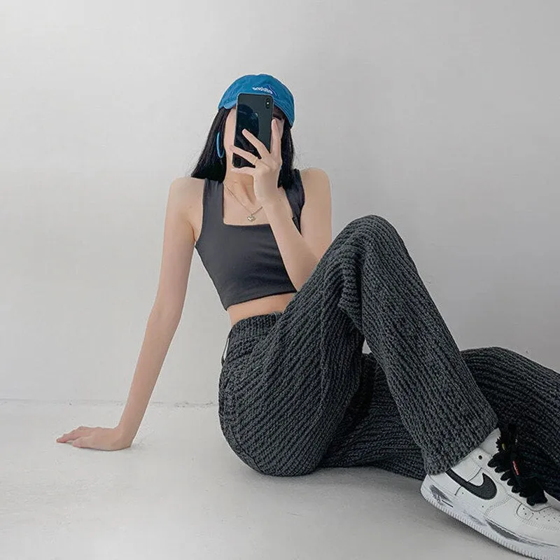 Versatile Casual Denim Trousers
