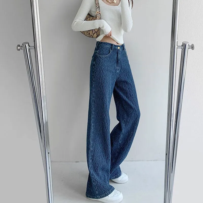 Versatile Casual Denim Trousers