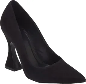 Women's Pointed Toe High Heel Pumps Closed Toe Flared Heel Slip-On Party Wedding Office Dress Shoes